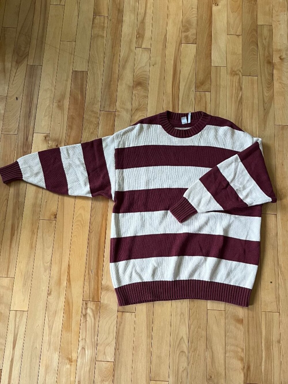 Oversized stripped cozy sweater